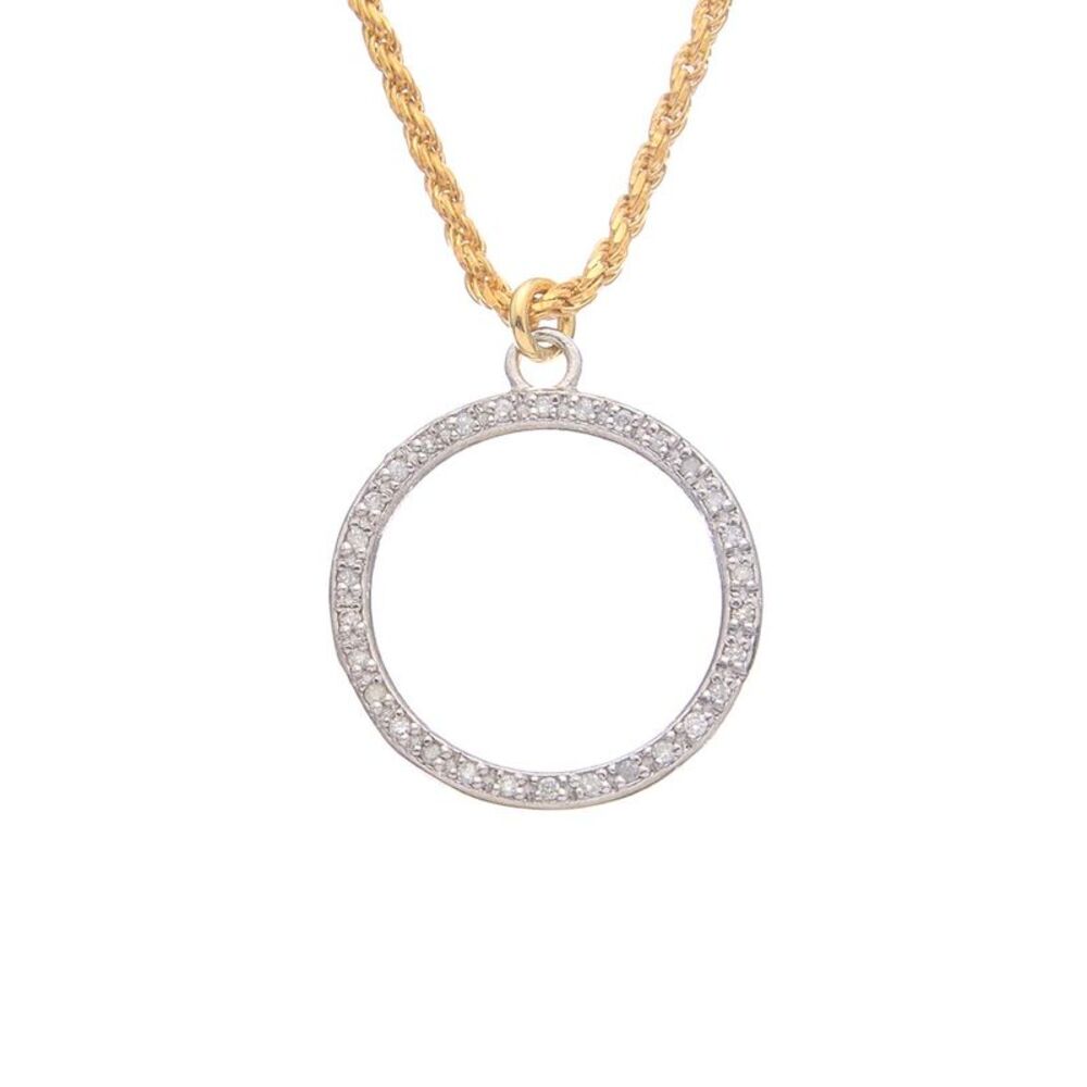 Meshmerise 18K 0.20 Ct. Tw. Diamond Chain Necklace, Yellow
